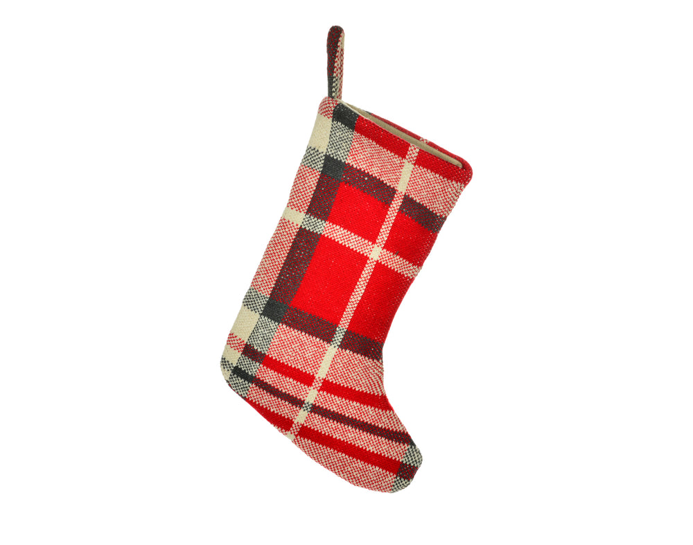 Full Plaid Knitted Stocking