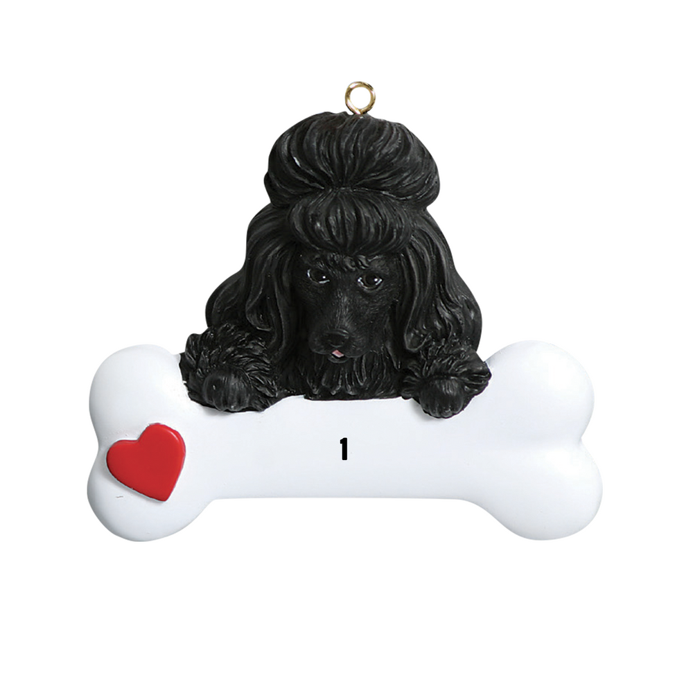 Santa'Ville-Dog - Black Poodle (7451245641902)