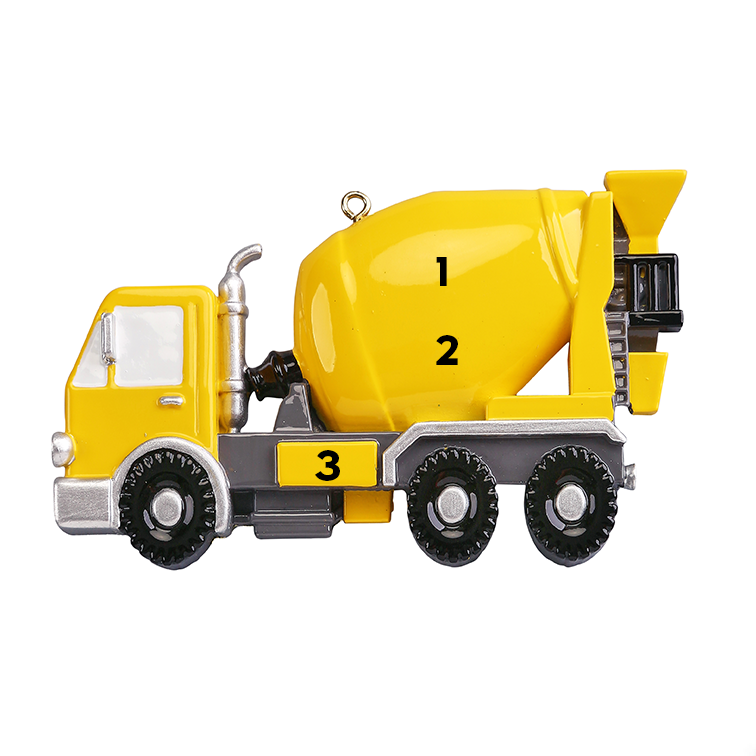 Yellow Cement Truck