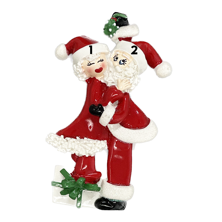 Mr and Mrs Santa, Mistletoe