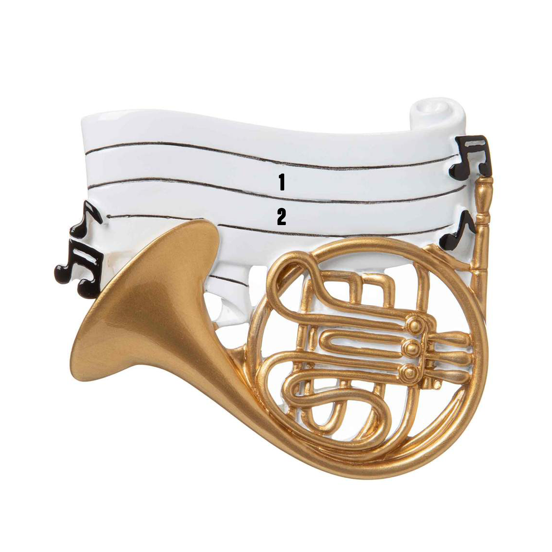 French Horn Christmas Ornament (7471025651886)