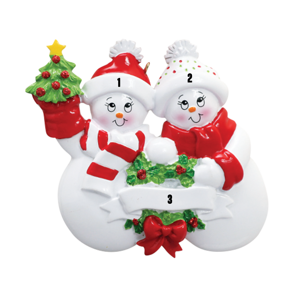Santa'Ville-Snow Couple - Holding a Christmas Tree (7451240202414)