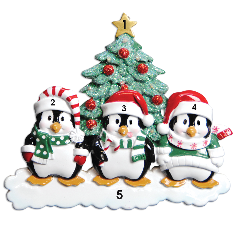 Penguins With Hat Family of Three (4307487522929)