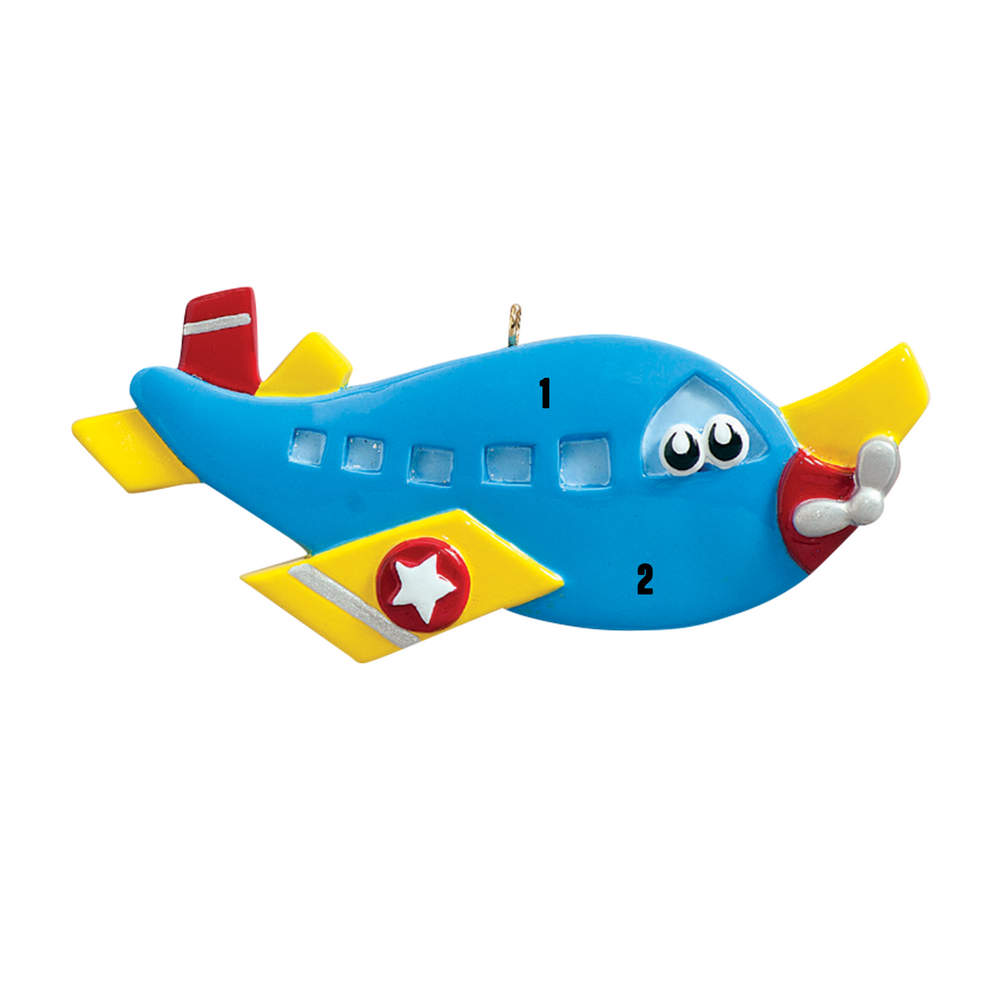 Santa'Ville-Blue and Yellow Airplane (7451247313070)