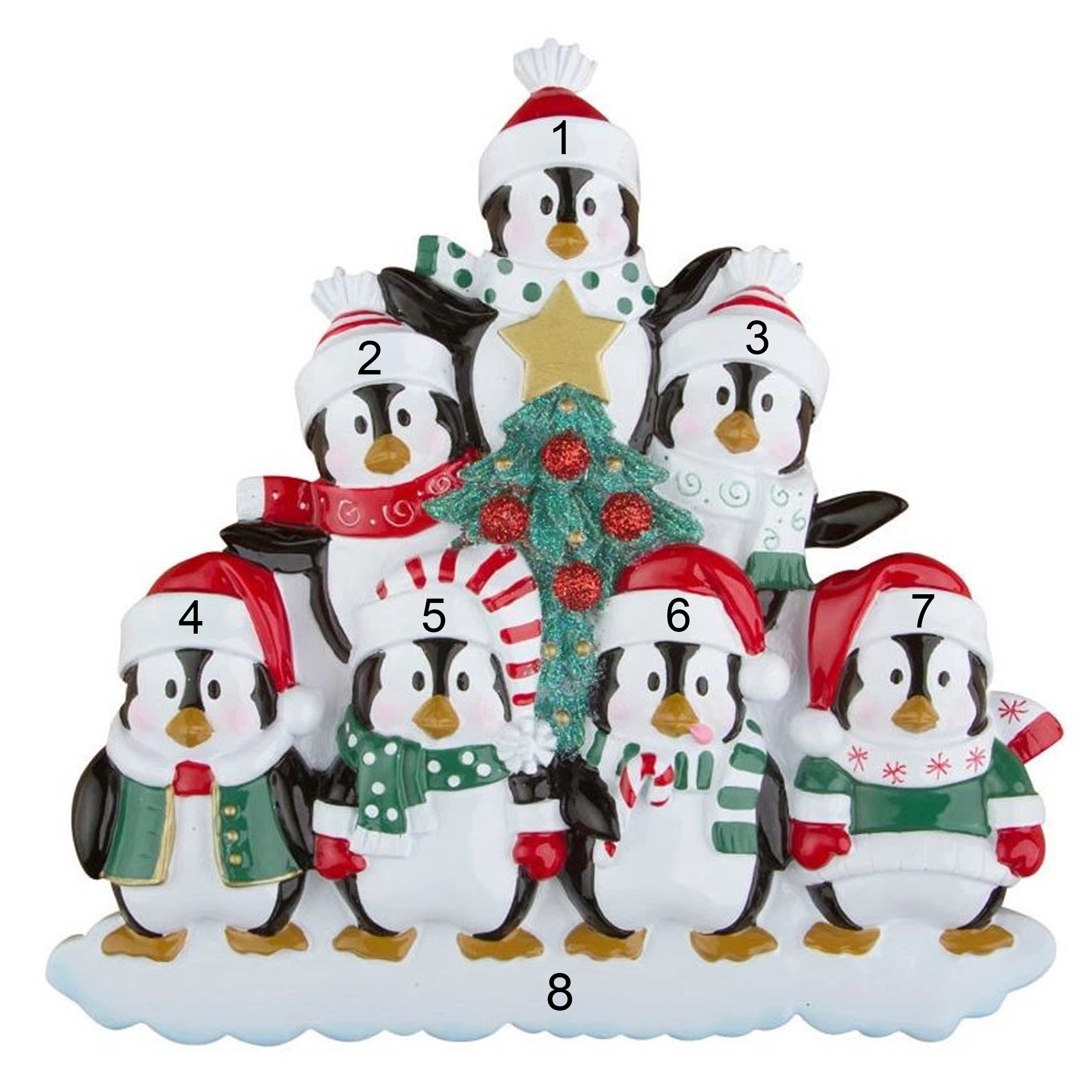 Penguin's Christmas Tree - Family of Seven (6084995874990)