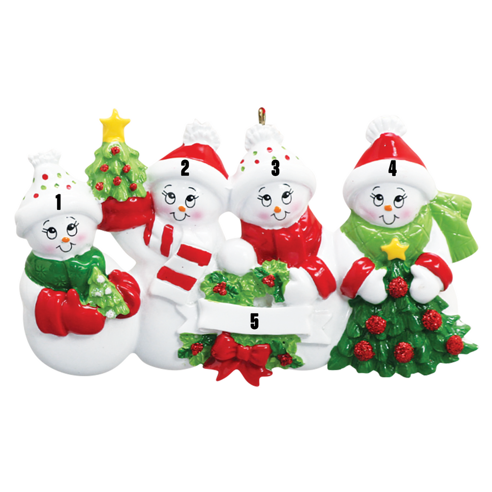 Santa'Ville-A family of Four Snowmen (7451248853166)