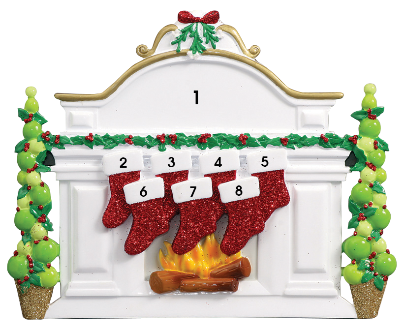 Mantle Fireplace - Family of Seven (1753285034097)